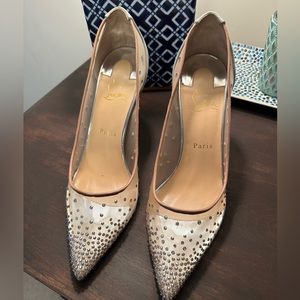 Christian Louboutin follies strass 85 rete/glitter